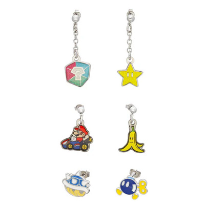 マリオカートのピアスセット