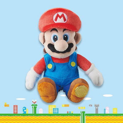 マリオ ぬいぐるみ タグ付き　mario plush toys Amazon.com: Super Mario Mario Plush Stuffed Toy Figure 6