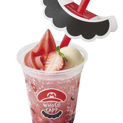 マリオのイチゴソーダスムージー