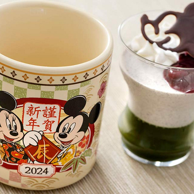 抹茶ゼリー＆黒ごまムース