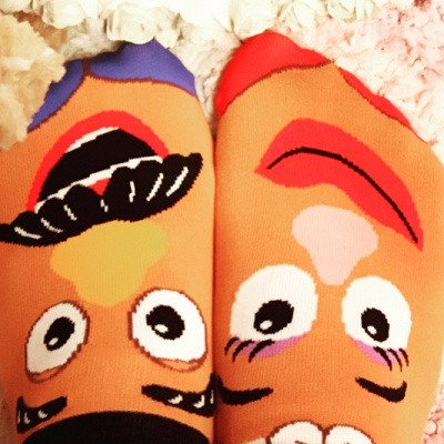 おそろいの靴下