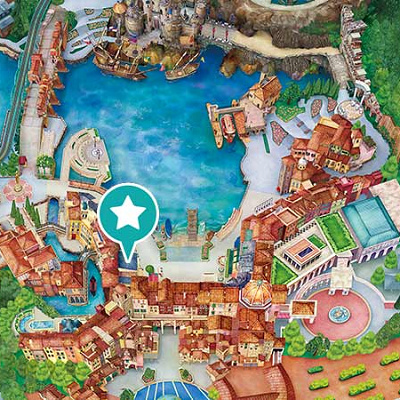 マーチャント・オブ・ヴェニス・コンフェクションの場所（地図）