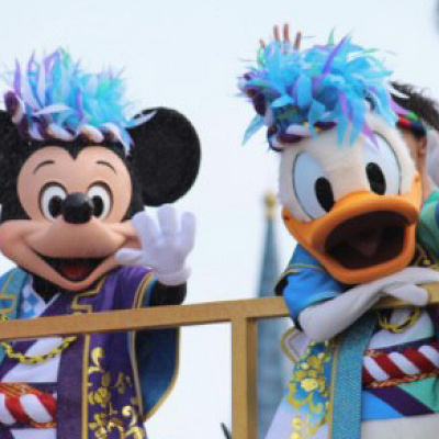 彩涼華舞のミッキーとドナルド（2016）