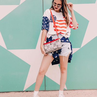 ミッキーボトムスコーデ②