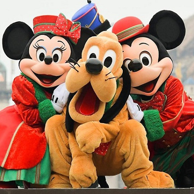 ミッキー、ミニーとプルート