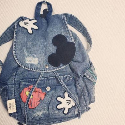 ミッキーモチーフのリュックサック