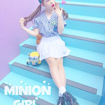 ブルーを使ったミニオン仮装