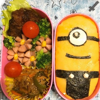 ミニオンオムライス弁当