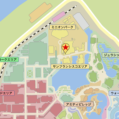 ミニオン＆ティムグッズ専門店：サンフランシスコ・キャンディーズのマップ