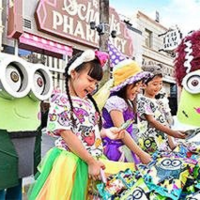 こわかわな仮装をしたミニオンたち