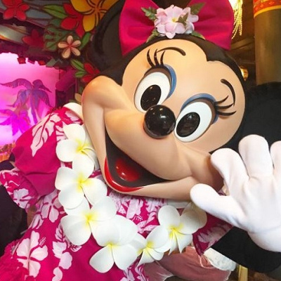 ムームーコスチュームのミニーちゃん♡