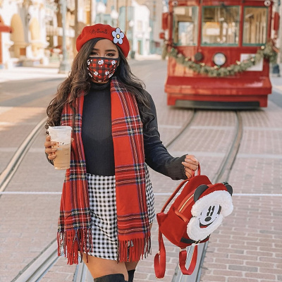 ミニー風クリスマスコーデ