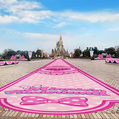 ミニーのファンダーランドのデコレーション