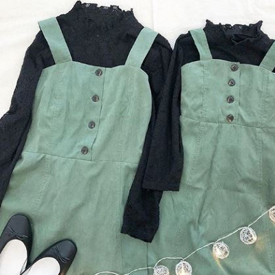 ミント色ワンピース