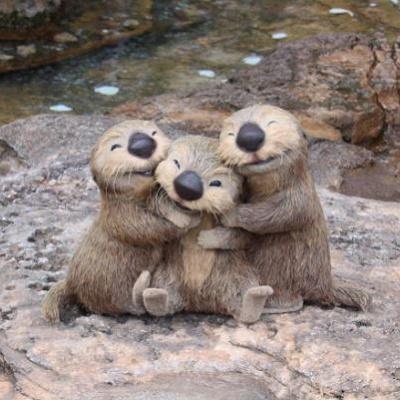 海の生き物たちのモニュメント