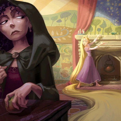 魔法の髪の力を知るマザー・ゴーテル