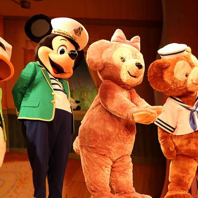 ダッフィーとミッキーのツーショットが見られる「マイ・フレンド・ダッフィー」