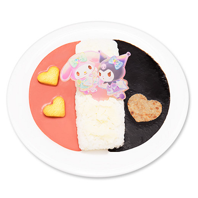 マイメロディ＆クロミの仲良し♡あいがけカレー