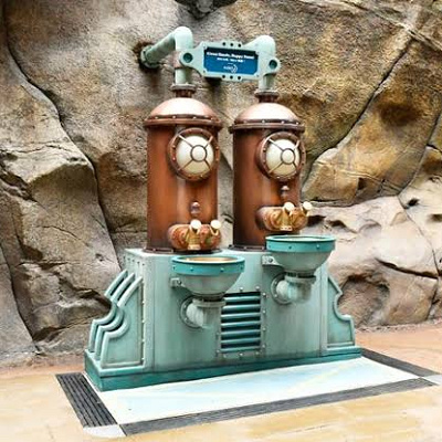 ミステリアスアイランドのハンドウォッシングエリア