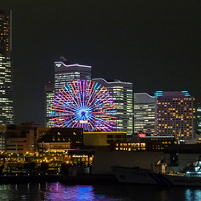 夜景とコスモワールド
