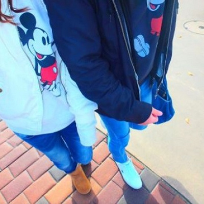 おそろミッキーパーカー