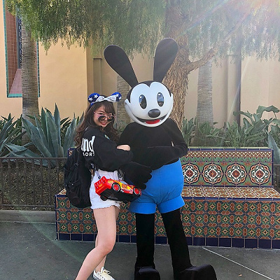 海外ディズニー×オズワルドのグリーティングコーデ