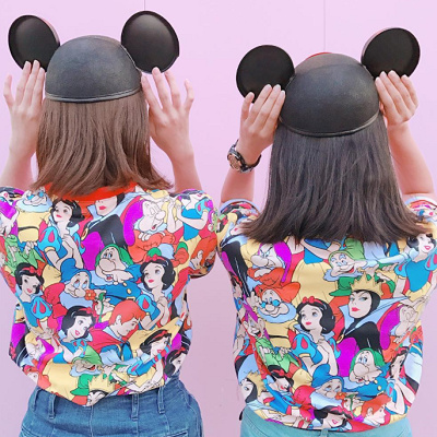 おそろいのTシャツでパークイン