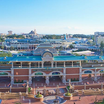 東京ディズニーランドホテルから見たパーク