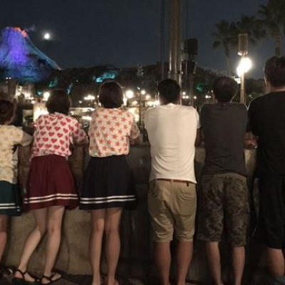 パークTシャツコーデ