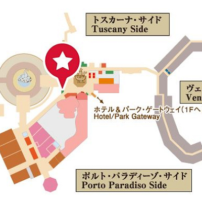 パークチケットカウンターの地図