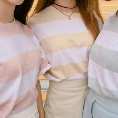 パステルボーダーT