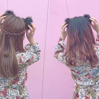 柄ワンピコーデ