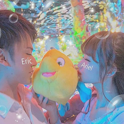 ぬいぐるみKISSポーズ