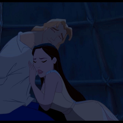 離れ離れになってしまうポカホンタスとジョン・スミス