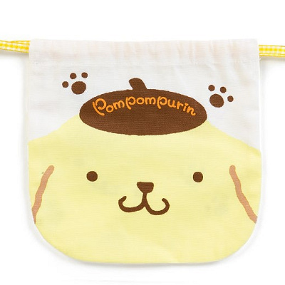 ポムポムプリン フェイス巾着