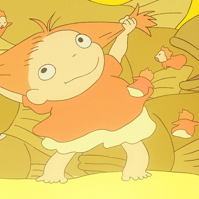 魚から人間になるポニョ