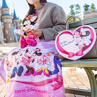 ミニーちゃん ベスティーズバッシュ バルーン セット ディズニー キーチェーン ドット柄リボン付き！東京ディズニーリゾート