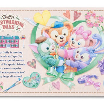 可愛すぎるダッフィーたちがデザインされているポストカード