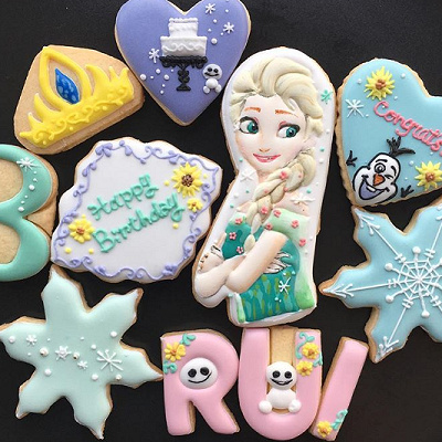 プロの作品(アイシングクッキー)