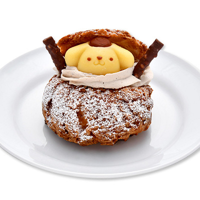 プリンの雪だるまシュークリーム