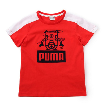 PUMA ミニオンズTシャツ キッズ（レッド）