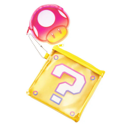 ハテナブロック＆スーパーキノコポーチセット