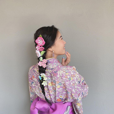 ラプンツェルヘア×和服
