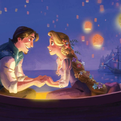 ラプンツェルのランタンのシーン