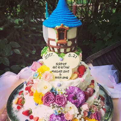ラプンツェルの塔のウェディングケーキ