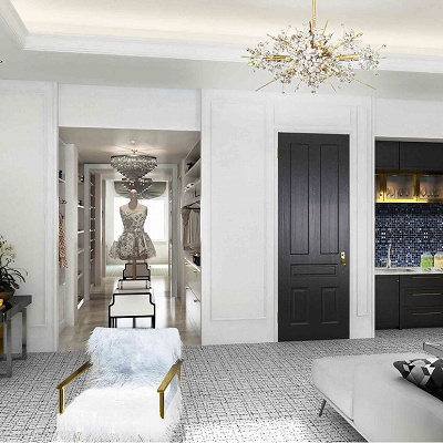 スイートルームの客室イメージ図