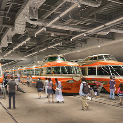 ロマンスカーがずらり