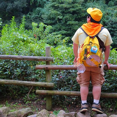 『カールじいさんの空飛ぶ家』に出演したラッセルの仮装