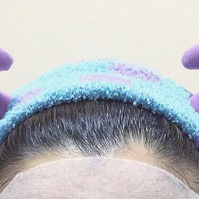 角がかわいいサリーのヘアバンド