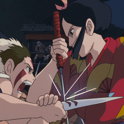 サンはエボシの命を狙い続けている／もののけ姫